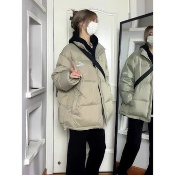 羽絨棉服女2024年新款韓系小眾棉襖冬季加厚小個子棉衣外套情侶款