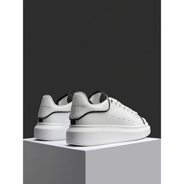 小白鞋女公爵麥昆2025夏新款黑色條邊增高厚底休閑鞋女士運動板鞋