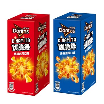 【蝦皮直營】Doritos多力多滋 爆脆捲系列 60/盒 爆濃起司/爆蒜濃蝦 餅乾 零食