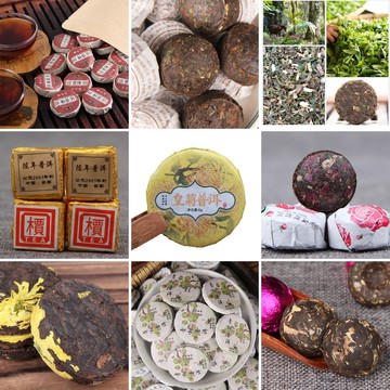 【台灣現貨 隔日到貨】糯米香普洱 熟茶 陳皮普洱茶 普洱茶 玫瑰花普洱 菊花普洱 小沱茶 特級普洱老茶 茶葉