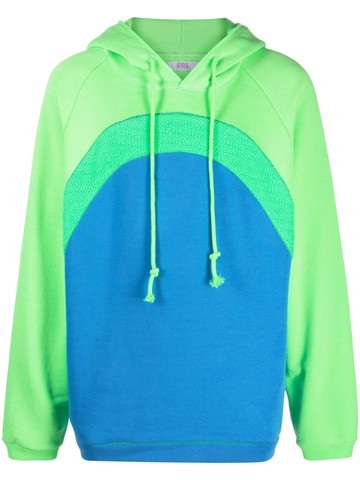 ERL - Rainbow cotton hoodie - men - Cotton - S - Blue