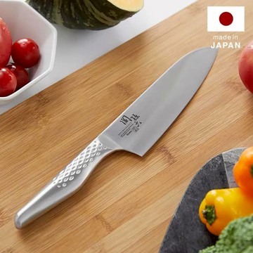 貝印 關孫六 日本製匠創系列一體成型不鏽鋼三德刀14.5cm