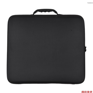 Winn 台球袋美國黑色八球收納袋盒帆布泡沫可容納 17 個美式球,帶塑料手柄和可伸縮帶台球配件