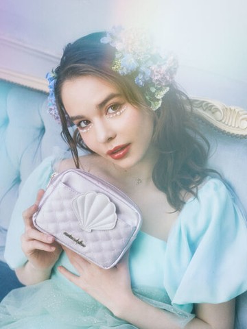 夢幻美人魚系列貝殼造型方形手拿包(8A42FJJ1200) - Maison de FLEUR