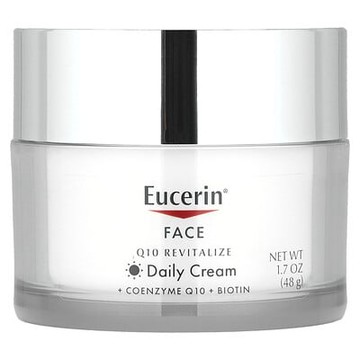 Eucerin, 面部，Q10 煥活日霜，無香，1.7 盎司（48 克）