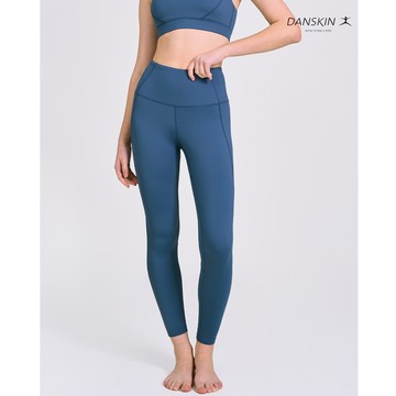【Danskin】湖藍色經典款九分緊身褲 X5VUL901