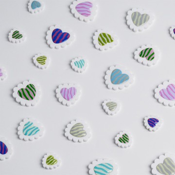 愛心泡泡 - 條紋小款