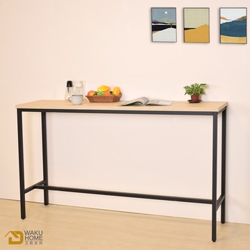 WAKUHOME 瓦酷家具 Alex輕簡風6尺吧台桌/休閒桌/洽談桌/工作桌/餐桌 寬180x深40x高105cm