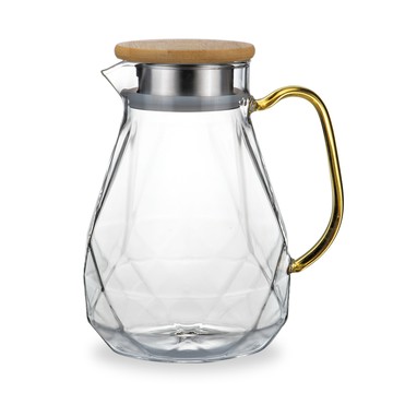 Caldo 優雅切面耐冷熱玻璃水壺1.5L