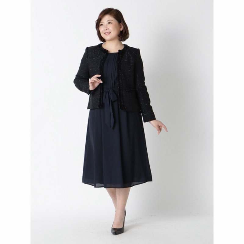 大きいサイズ L 7l 定番 ロングワンピ３点レディセットスーツ 大きいサイズ スーツ レディース 通販 Lineポイント最大5 0 Get Lineショッピング