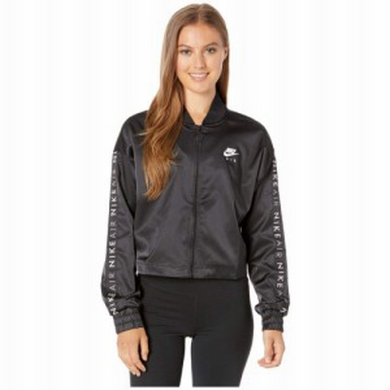 ナイキ Nike レディース ジャージ アウター Nsw Air Track Jacket Satin Black 通販 Lineポイント最大1 0 Get Lineショッピング