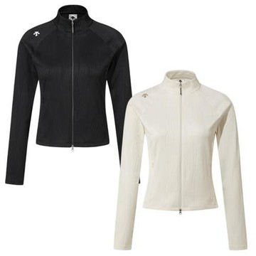 Descente 迪桑特 立領外套 女裝 隱藏口袋 黑/象牙白 SR322PFT71-BLK0/SR322PFT71-IVY0