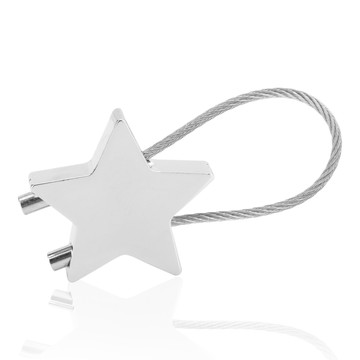 閃耀星星鋼絲鑰匙扣星語星愿鑰匙圈創意實用男士汽車可愛迷你禮品