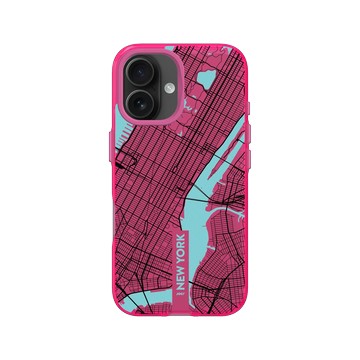 iPhone 16 Clear 粉漾桃 - JOCR - New York (Black Logo)