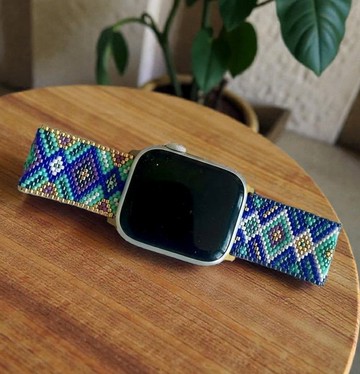 日本製造 Miyuki Delica 珠 Apple Watch 客製化錶帶 | 手工製作 可個人化訂製