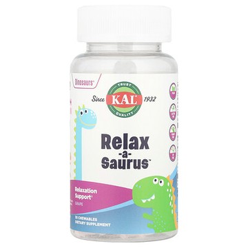 KAL, Dinosaurs®，Relax-a-Saurus™，葡萄味，30 片咀嚼片