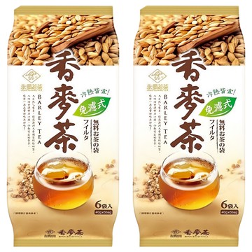 永發茗茶 免濾香麥茶 澳洲大麥 冷熱皆宜  40g  6包  2袋