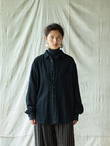 復古文青 / 羊毛混紡男裝襯衫 / 休閒襯衣