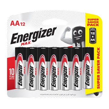 勁量Energizer 3號AA / 4號AAA  鹼性電池 12入