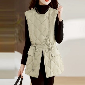 🧡任2件結帳77折🧡中大尺碼 背心 立領輕薄短款背心外套【051872】NOV05｜3色  19LADY〔現貨〕