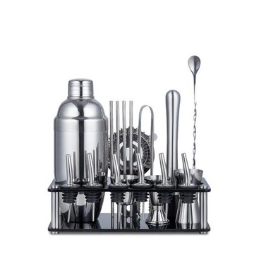 煌鷹調酒器304不銹鋼雪克壺雞尾酒工具酒吧套裝帶收納架入門家用