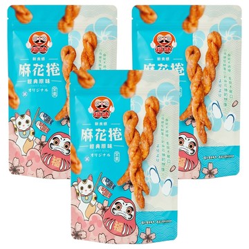 福味 手工麻花捲 原味  200g  3包
