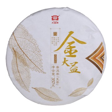 大益普洱生茶 357g/金大益 1701「茶有大益」