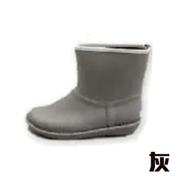 【Charming】日本製 時尚造型【個性雪靴雨鞋】-灰色-712