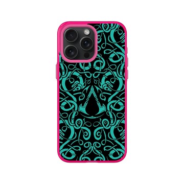 iPhone 15 Pro Max Clear 粉漾桃 - Assassin's Creed - Valhalla - Viking Pattern