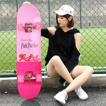 四輪滑板初學者成人兒童男女雙翹楓木板公路青少年滑板車源頭廠家【北歐居家生活】