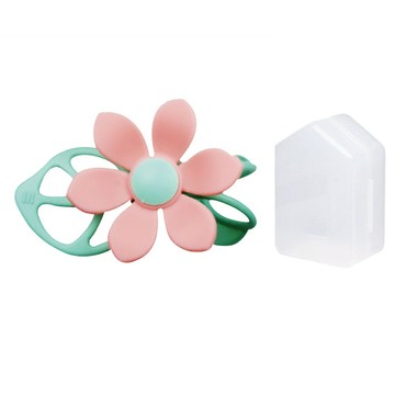 COCONORY 手環花朵 2合1 手環固齒器&嬰兒背帶固齒器  固齒器 + 收納盒  粉色  1個