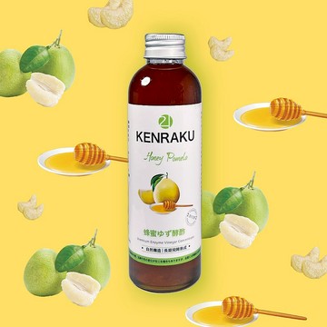 健樂21 蜂蜜柚子酵酢180ml 天然純釀造 長時發酵熟成