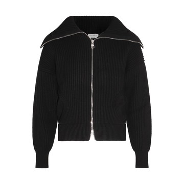 Alexander Mcqueen - Black Wool And Cashmere Blend Cardigan