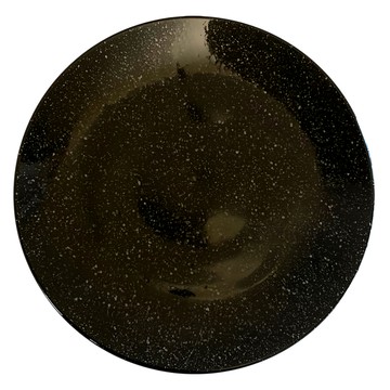 美濃燒 7吋皿 日本制 陶瓷  21 x 2cm  黑夜星空  1個