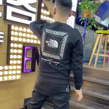 幾何純棉高級修身韓版潮流衛衣