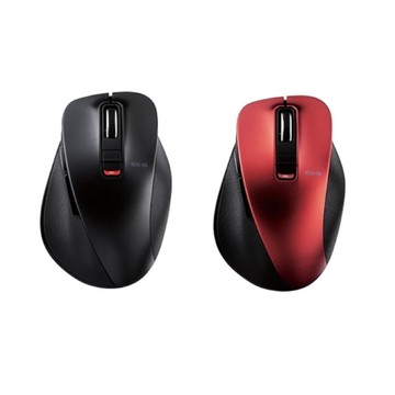 ELECOM EX-G 藍芽5.0 靜音滑鼠(M)-黑/紅