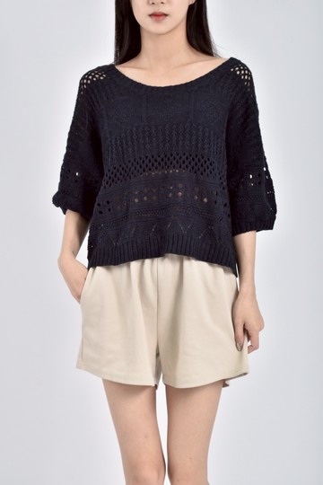 (XL) lowrys farm質感棉質針織藍色毛衣