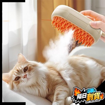 【現貨⚡ 隔日達】寵物噴霧電動免洗按摩毛刷 洗梳一體貓咪梳毛 寵物清潔刷 按摩梳 除毛梳 脫毛梳 浮毛梳 柔軟刷頭