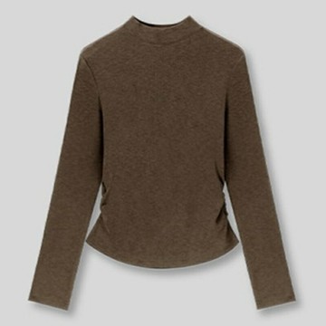 【巴黎精品】現貨+預購 發熱衣衛生衣秋冬加絨保暖長袖上衣能量衣休閒打底衫T恤-加絨溫暖女上衣5色a1mg31