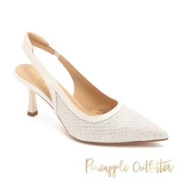 Pineapple Outfitter-優雅細緻尖頭後簍空高跟鞋IGOR-白色