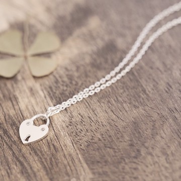 心鎖項鍊銀925