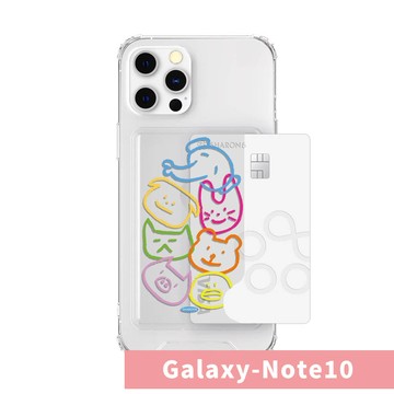 韓國 SHARON6 - 設計款卡夾式手機殼-可愛動物 (Galaxy-Note10)