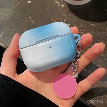 ✨限時特惠✨簡約藍色漸變Airpods4代耳機殻 保護套蘋果AirPods3耳機套 蘋果AirPods1/2代耳機套