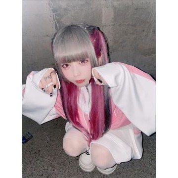 【台灣有貨】 小眾暗黑原宿地雷系朋克風拼色休閒運動風拉鍊連帽衛衣女外套秋季