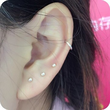 純銀耳環耳釘女耳棒養耳洞年新款潮簡約氣質925耳飾品耳骨針