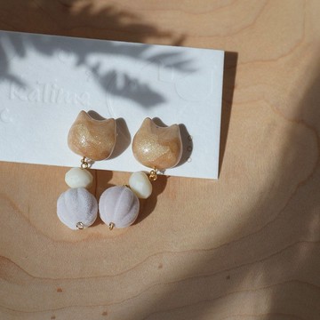 teatime  輕甜的太妃糖色貓咪  耳針