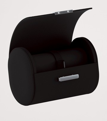 Scatola Del Tempo Leather Pochette 2 Watch Case Duo
