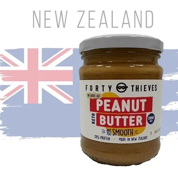 🌟雷特小舖🌟紐西蘭Forty Thieves 絲滑花生醬 無鹽無糖 非基改花生 235g