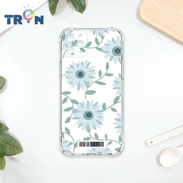 TRON IPhone 11 PRO MAX 平塗手繪花朵C款 四角防摔載具殼 軟殼 手機殼