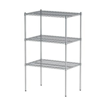 dayneeds 荷重型 90x60x150cm三層電鍍(鎖管)波浪架 超強耐重/倉儲架/置物架